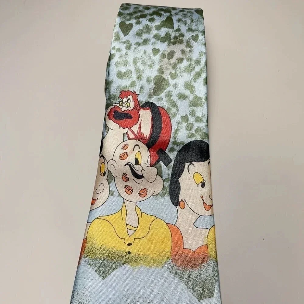 🌟✨2 for $30✨🌟 Vintage Albeari Popeye And The Ladies Neck Tie
